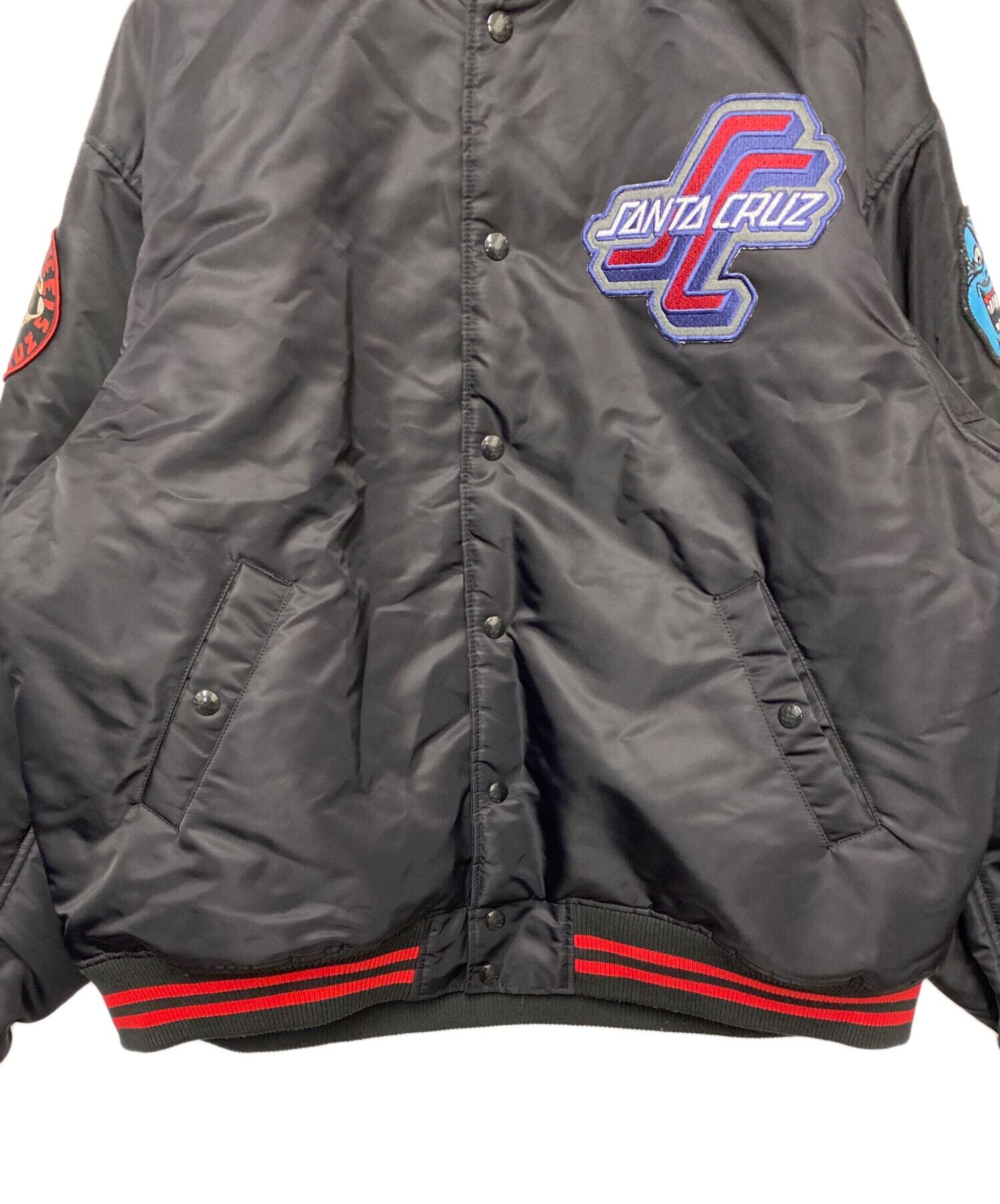 中古・古着通販】SANTA CRUZ (サンタクルーズ) スタジャン ブラック