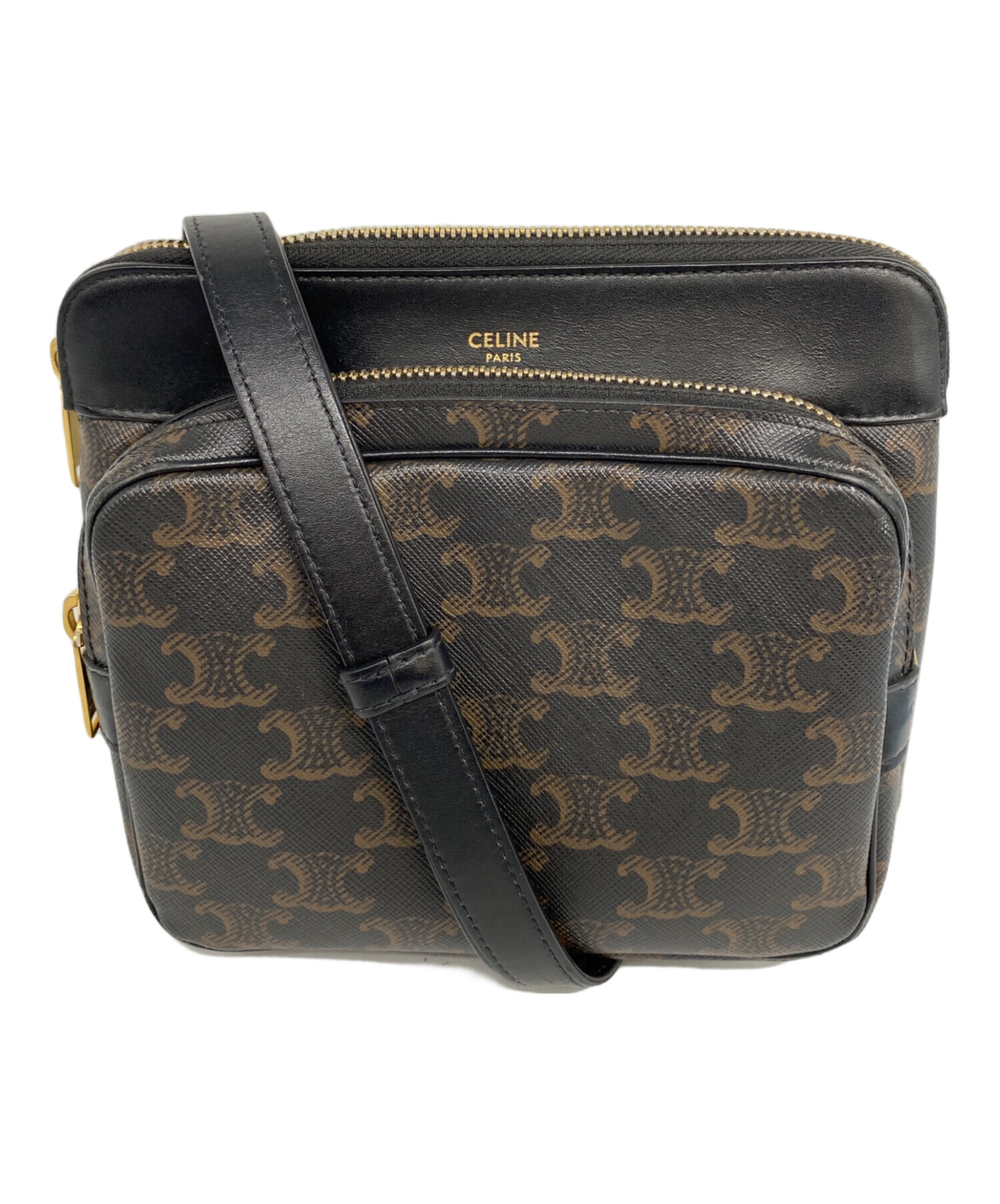 中古・古着通販】CELINE (セリーヌ) ショルダーバッグ ブラック 