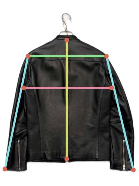 中古・古着通販】LIDnM (リドム) シングルライダースジャケット