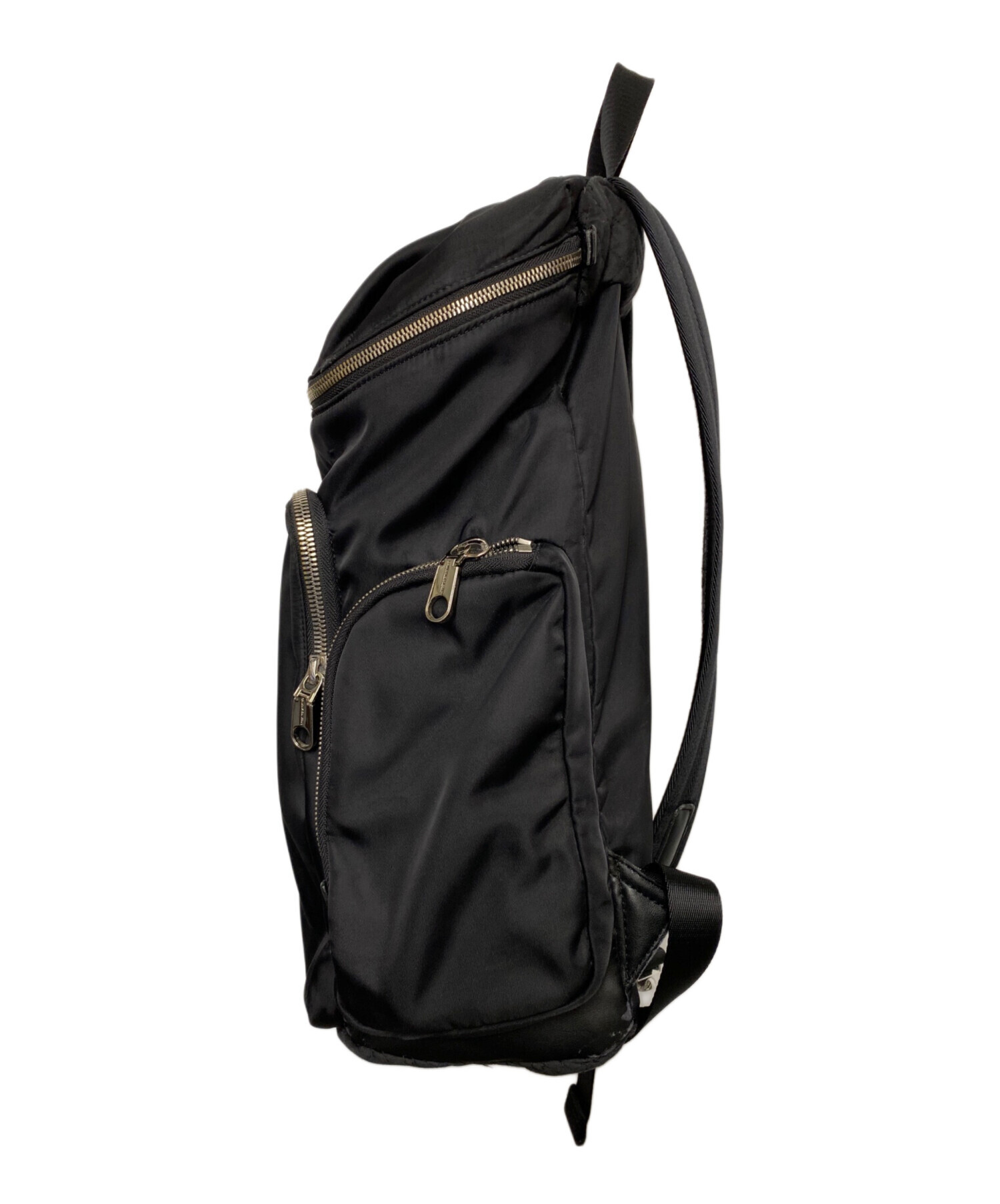 新品未使用タグ付 カルバンクラインジーンズ リュックサック ナイロン 黒 A4可 中古・古着通販】Calvin Klein Jeans (カルバンクラインジーンズ