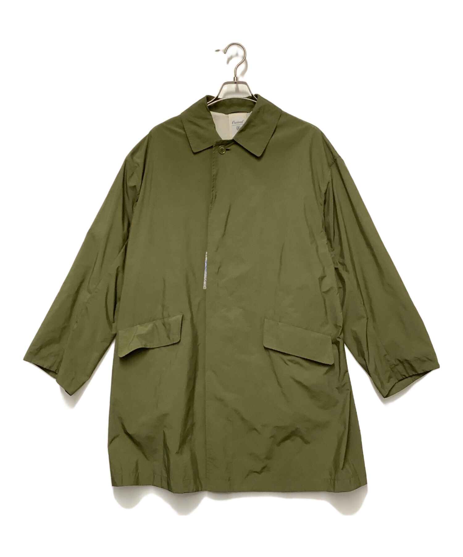 中古・古着通販】ORCIVAL (オーシバル) ステンカラーコート カーキ