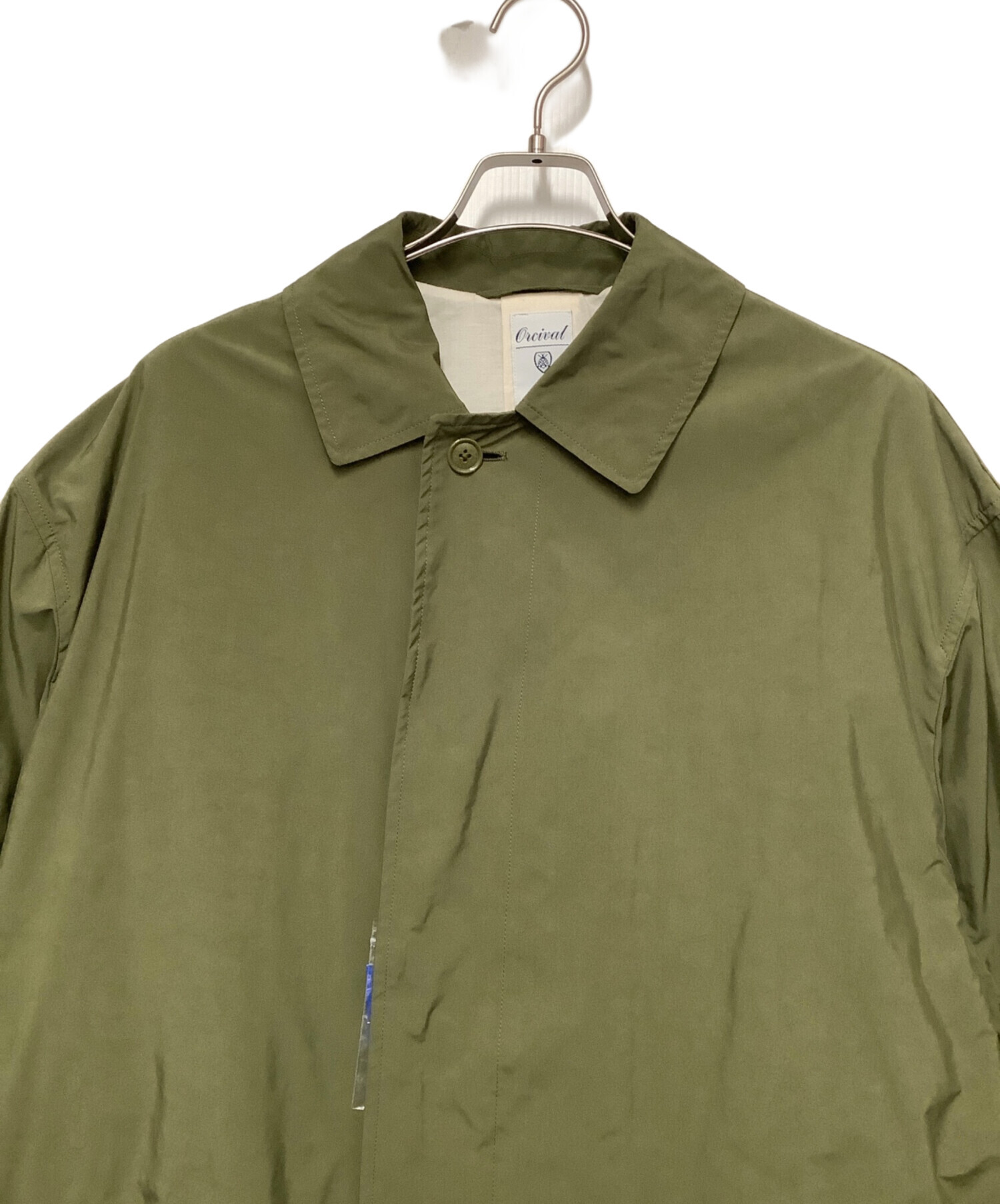 中古・古着通販】ORCIVAL (オーシバル) ステンカラーコート カーキ