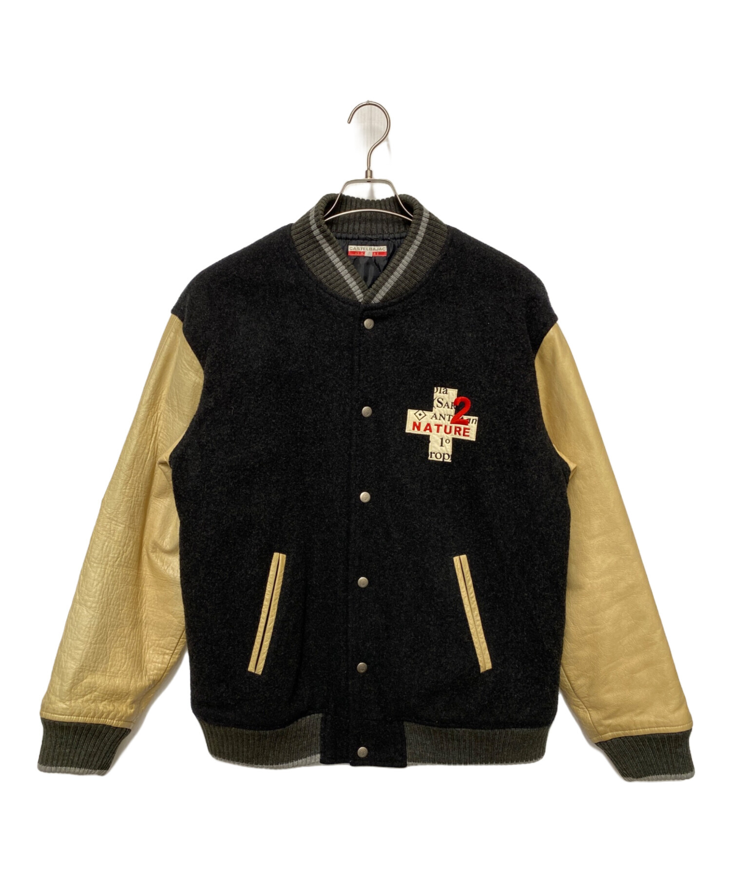 美品カステルバジャックレザーブルゾン 中古・古着通販】CASTELBAJAC (カステルバジャック) レザーブルゾン