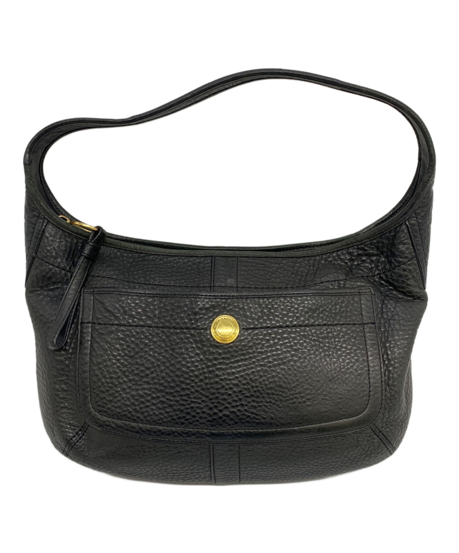 中古・古着通販】COACH (コーチ) ワンショルダーバッグ ブラック