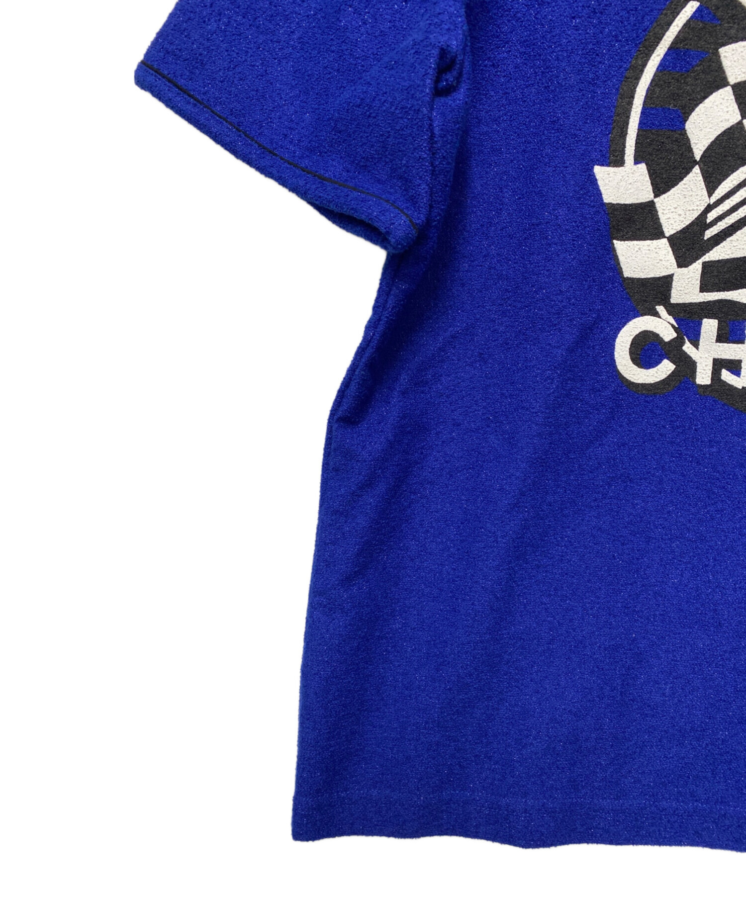 中古・古着通販】CHANEL (シャネル) 半袖シャツ ブルー サイズ:40