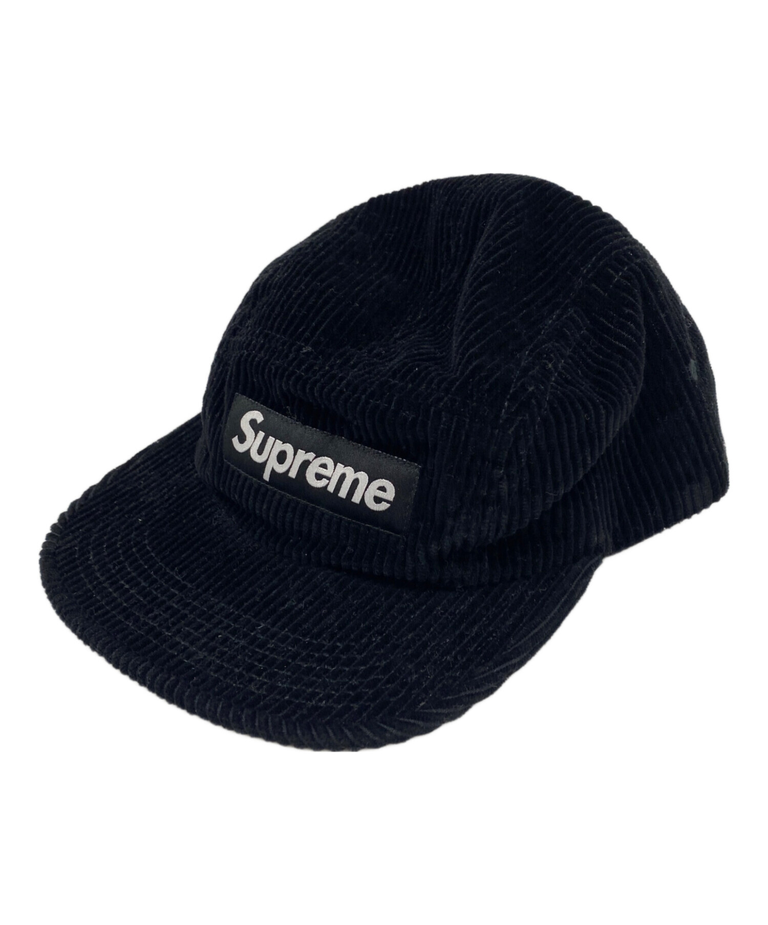 supreme シュプリーム ワッフル コーデュロイ キャップ ブラック 中古・古着通販】Supreme (シュプリーム) コーデュロイキャップ