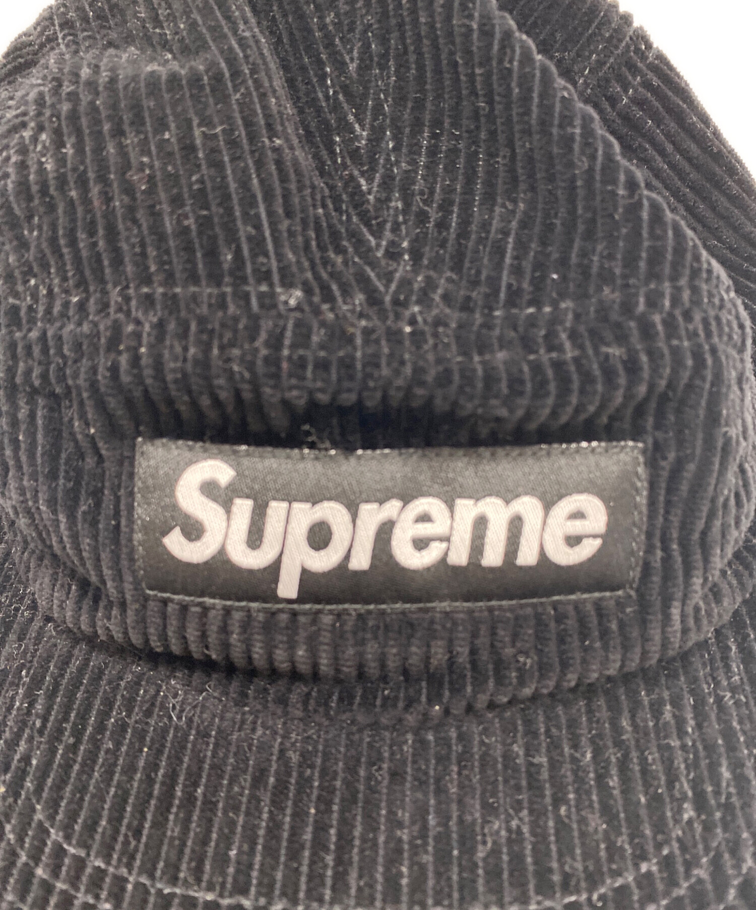 Supreme コーデュロイ ブラック キャップ 美品 中古・古着通販】Supreme (シュプリーム) コーデュロイキャップ