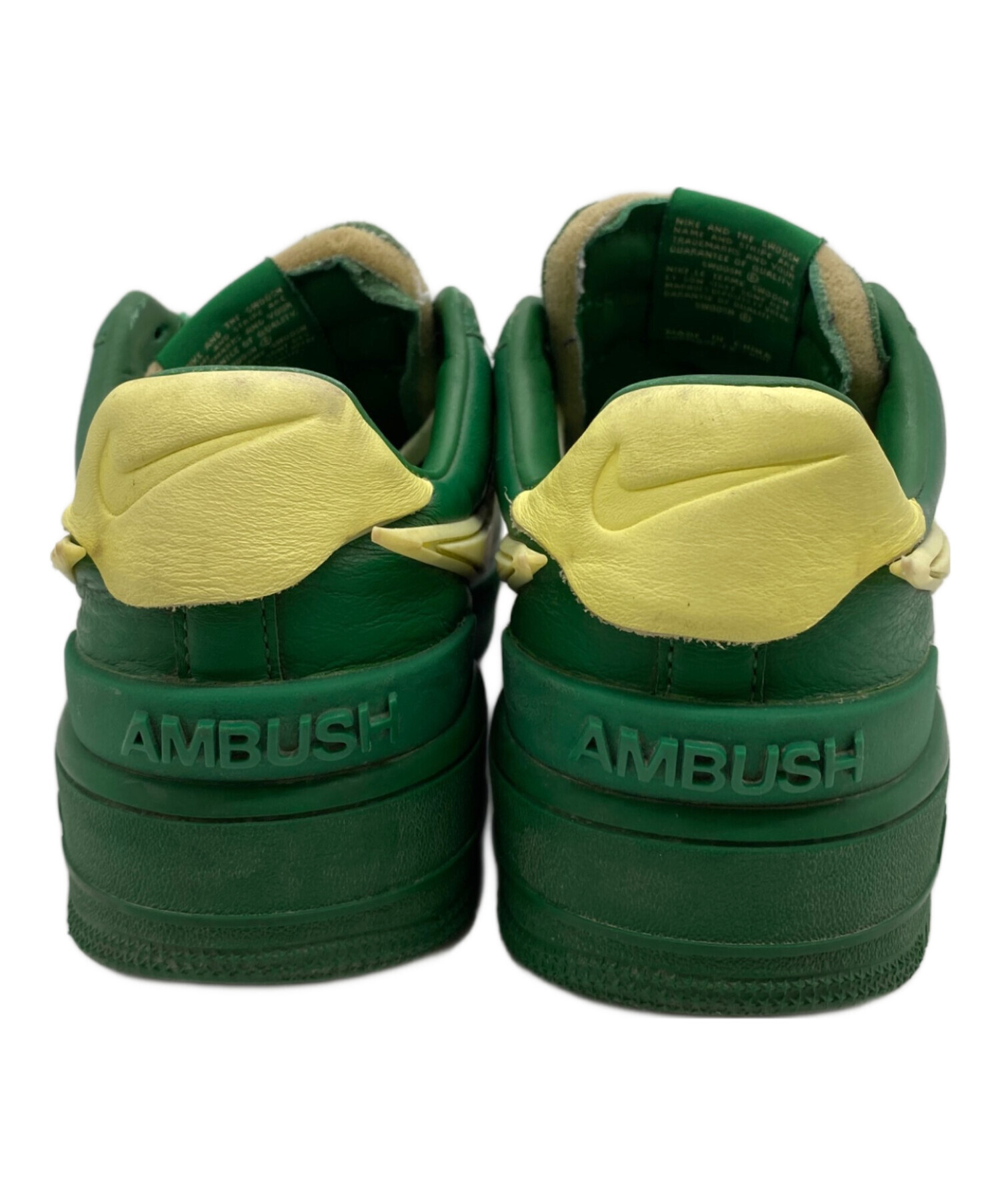 NIKE AMBUSH スニーカー グリーン/イエロー 10 中古・古着通販】NIKE (ナイキ) AMBUSH (アンブッシュ) AIR FORCE1 LOW