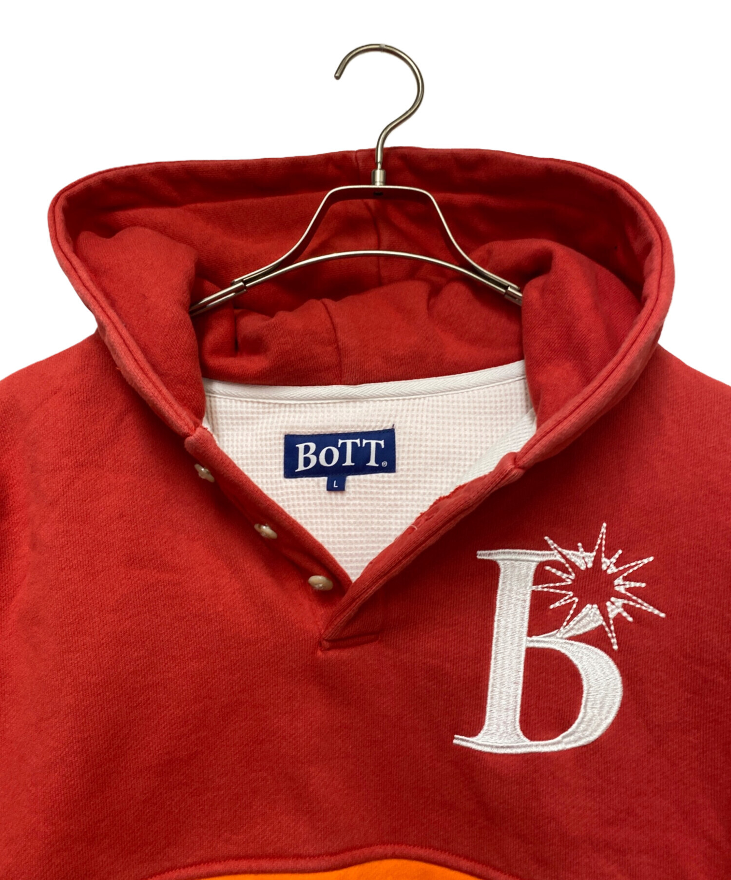 中古・古着通販】BoTT (ボット) 2 Tone Pullover Hoodie レッド