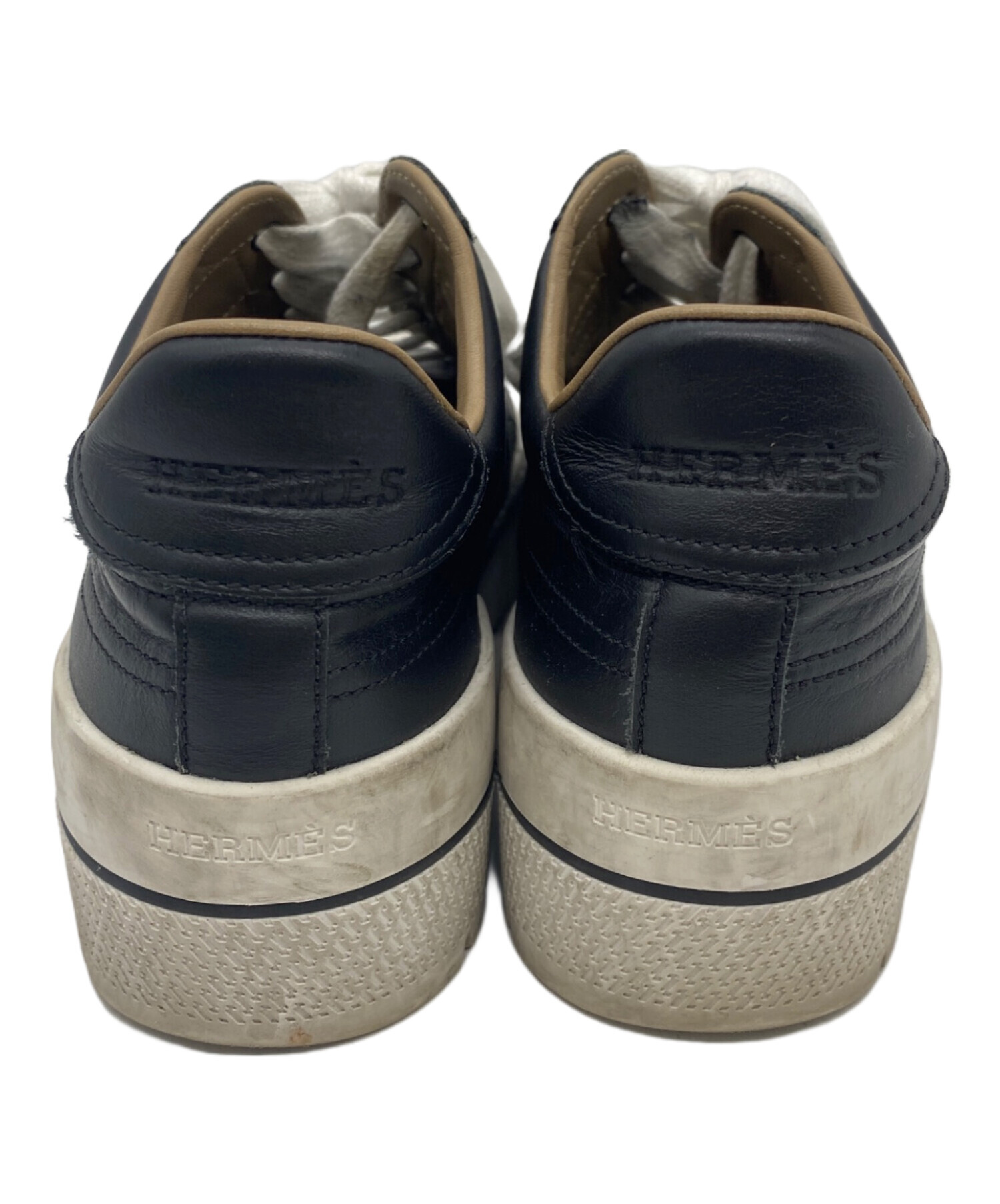 中古・古着通販】HERMES (エルメス) スニーカー ブラック×ホワイト