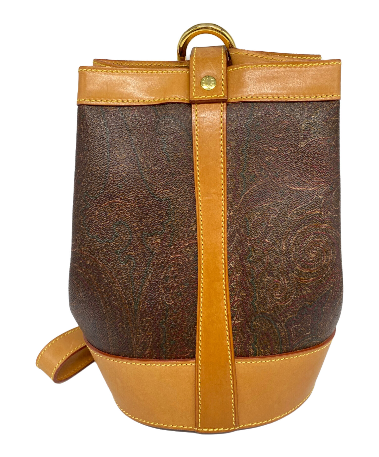 中古・古着通販】ETRO (エトロ) 巾着バッグ ブラウン｜ブランド・古着