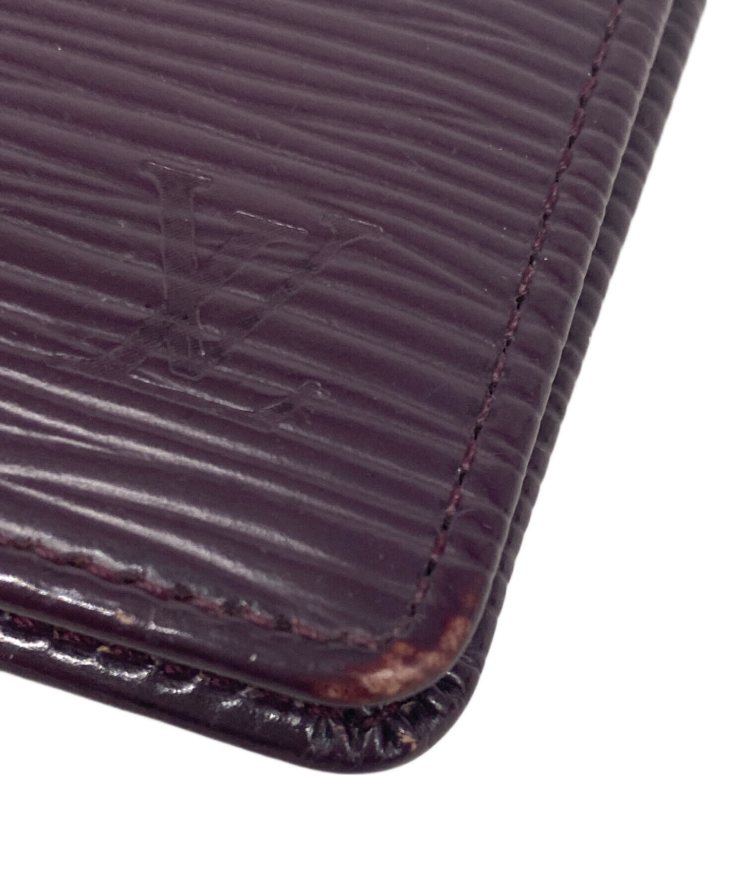 Louis Vuitton ケース ダークパープル 中古・古着通販】LOUIS VUITTON (ルイ ヴィトン) カードケース