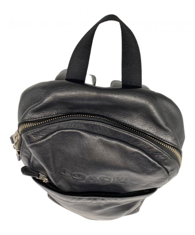 中古・古着通販】COACH (コーチ) レザーリュック ブラック｜ブランド