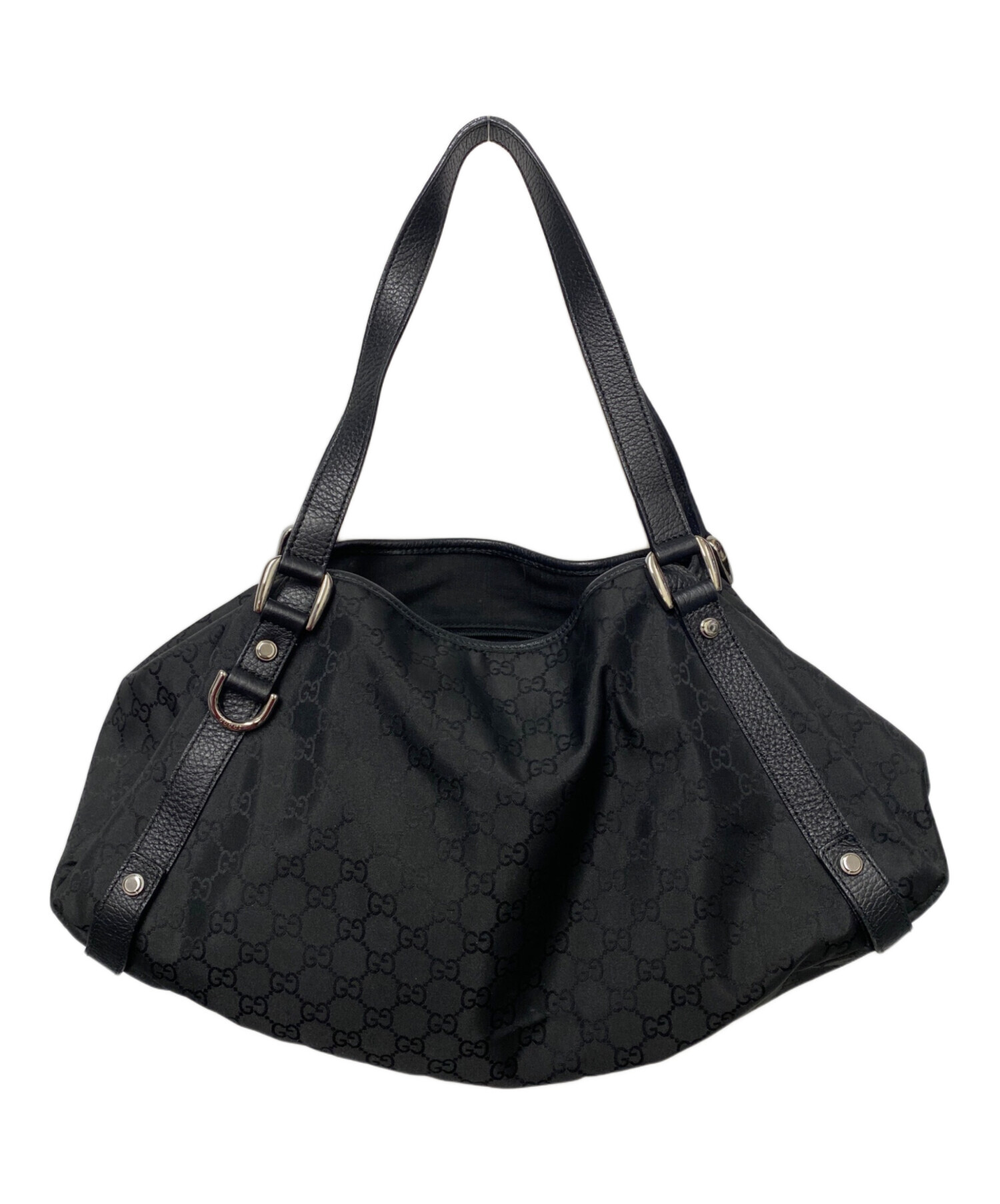 未使用品✨グッチ　トートバッグ　ブラック　黒　GG柄 中古・古着通販】GUCCI (グッチ) トートバッグ ブラック サイズ