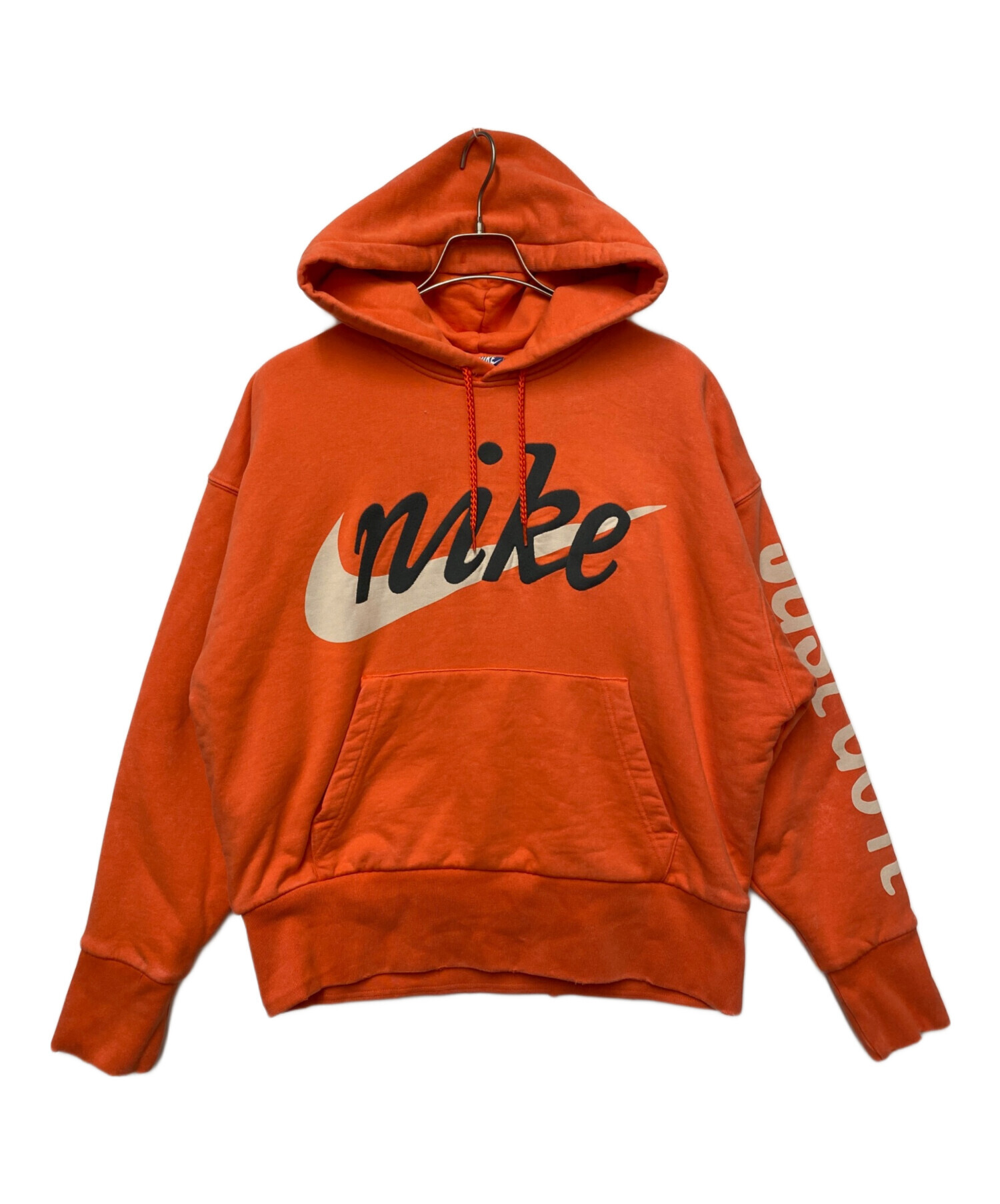 中古・古着通販】NIKE (ナイキ) プルオーバーパーカー オレンジ サイズ