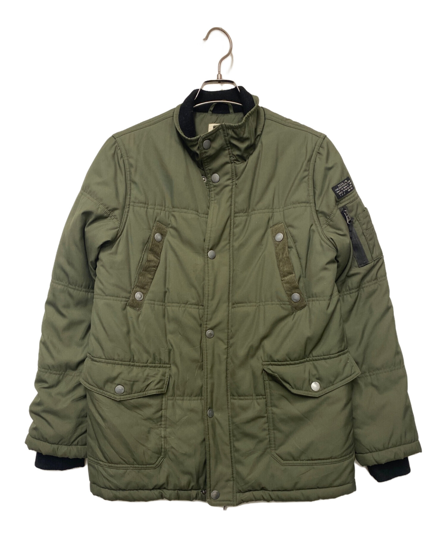 中古・古着通販】DIESEL (ディーゼル) 中綿ジャケット カーキ 中古・古着通販】DIESEL (ディーゼル) 中綿ジャケット カーキ