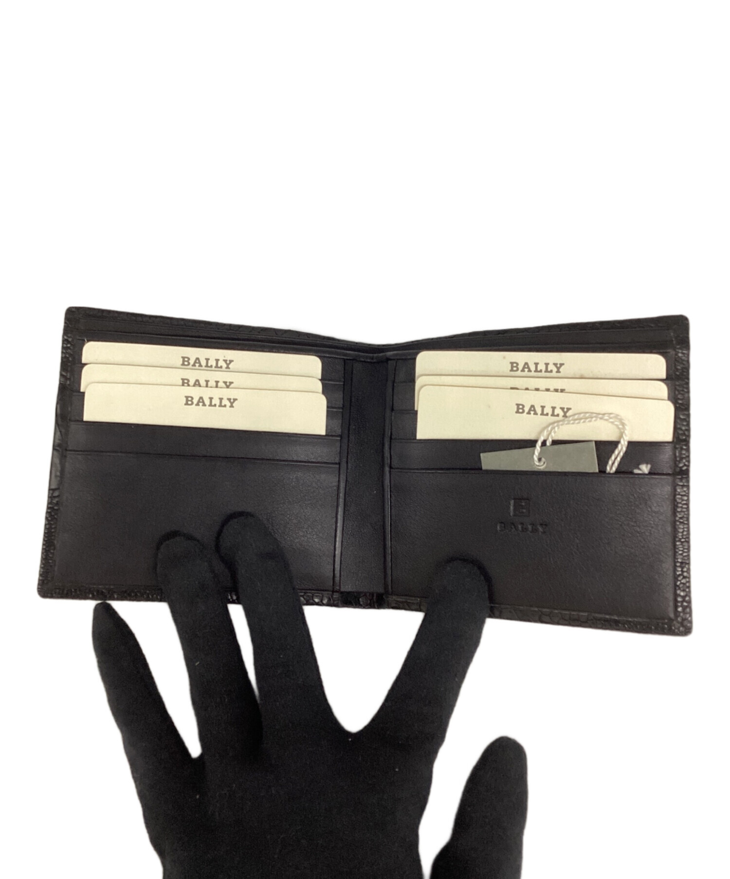 中古・古着通販】BALLY (バリー) 2つ折り財布 ブラック｜ブランド