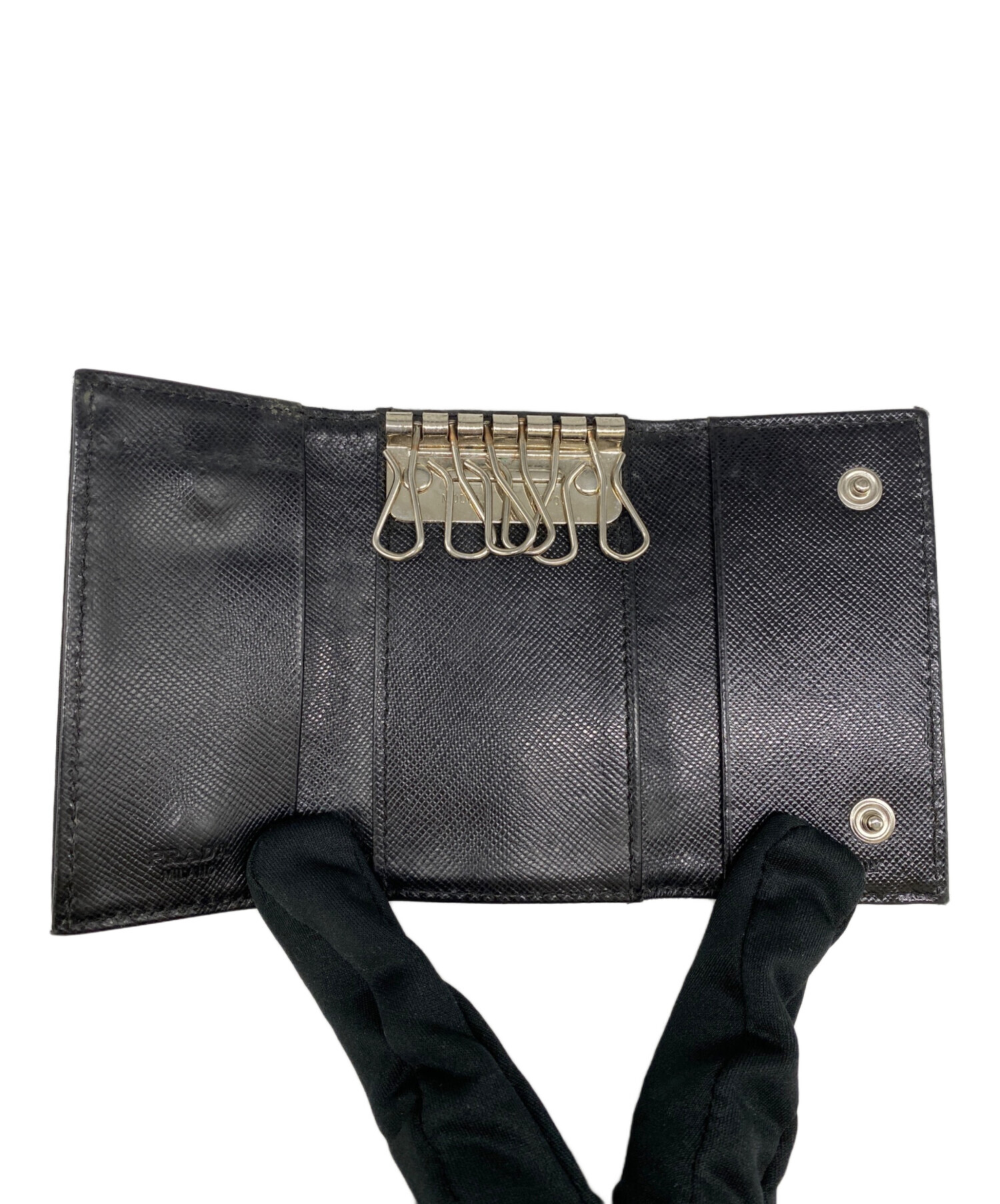 中古・古着通販】PRADA (プラダ) 6連キーケース ブラック｜ブランド