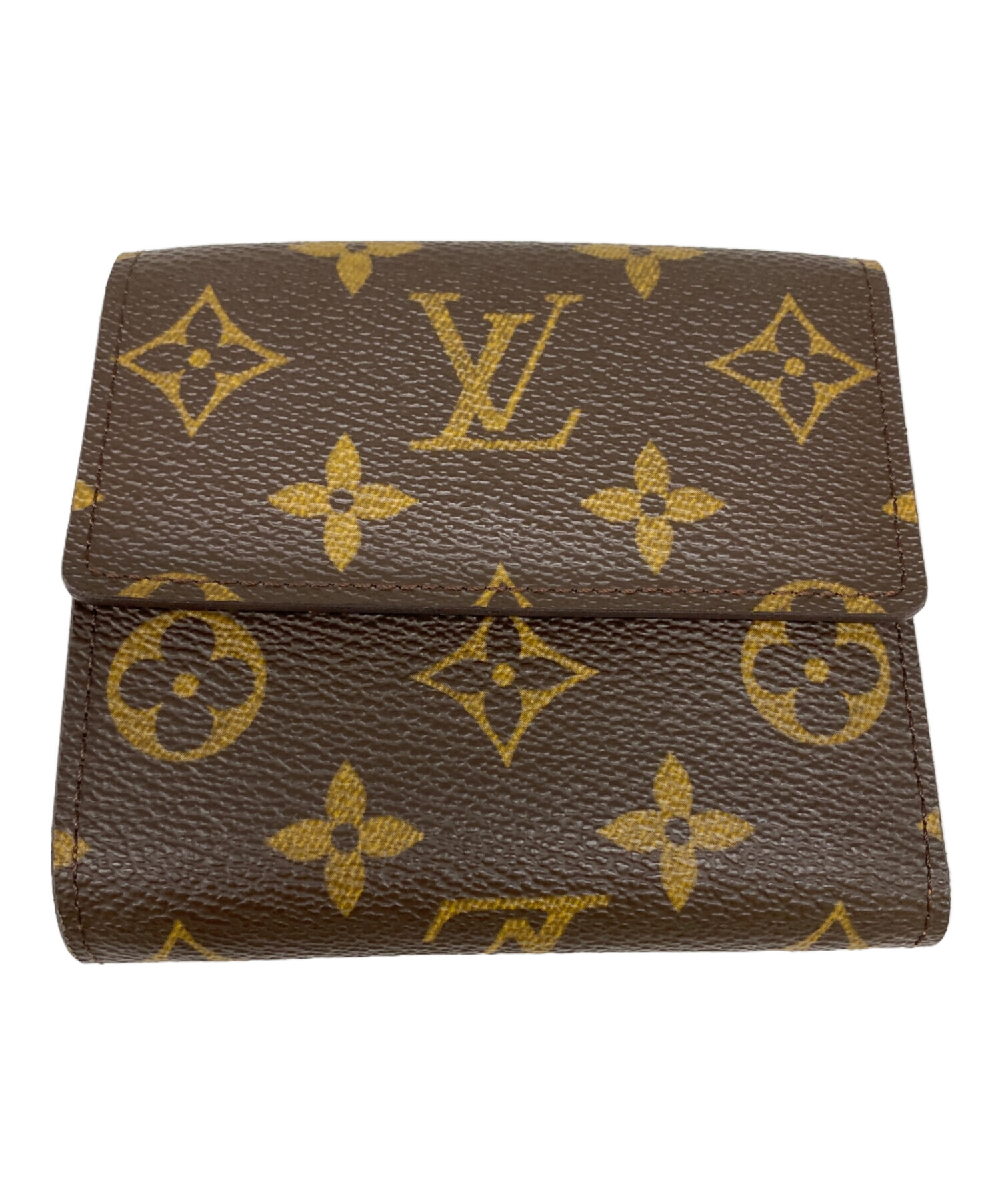 Louis Vuitton ミニ財布 ブラウン 中古・古着通販】LOUIS VUITTON (ルイ ヴィトン) 3つ折り財布 ブラウン