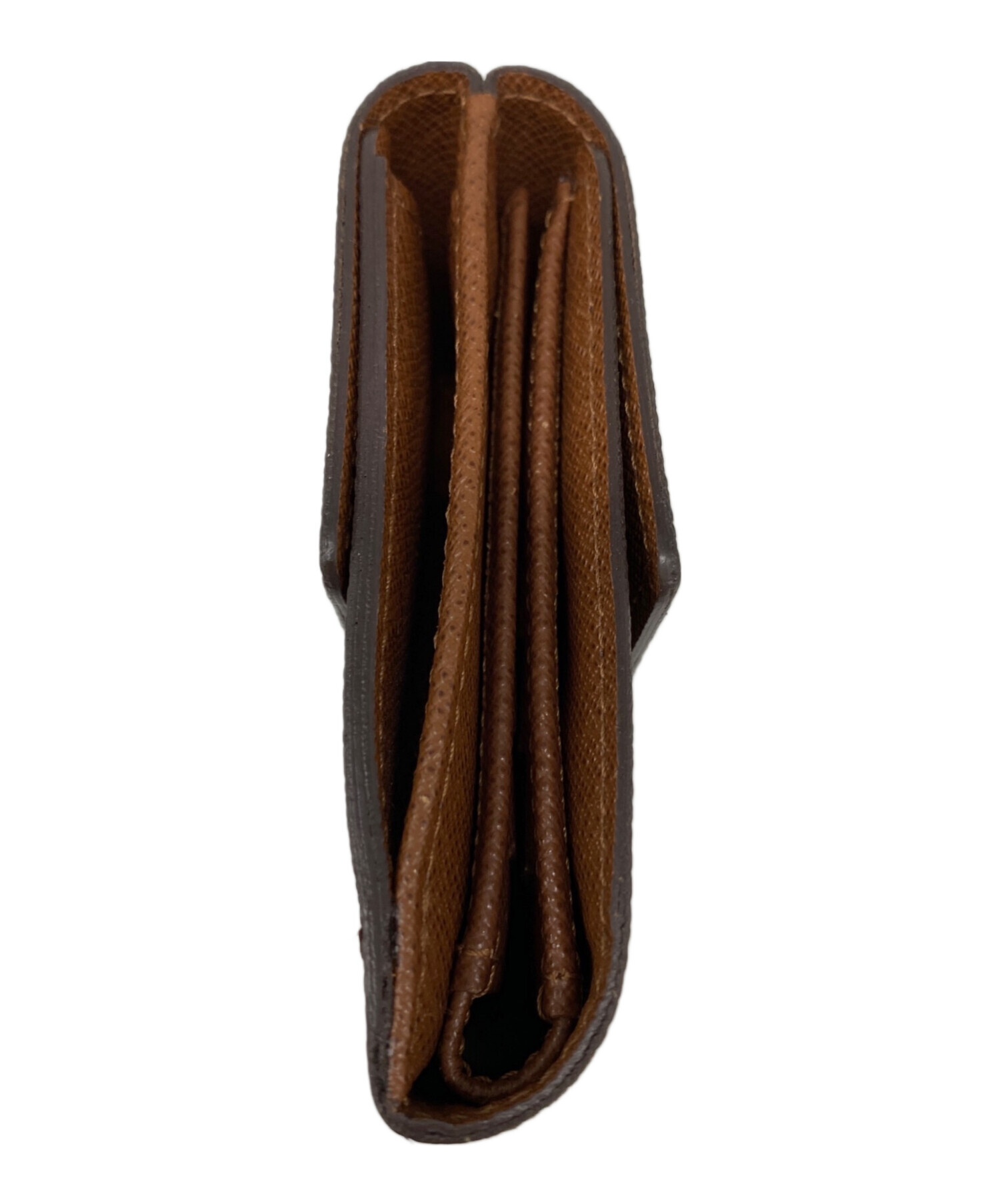 未使用品　箱付き　LOUIS VUITTON 三つ折り財布　モノグラム　ブラウン 中古・古着通販】LOUIS VUITTON (ルイ ヴィトン) 3つ折り財布 ブラウン