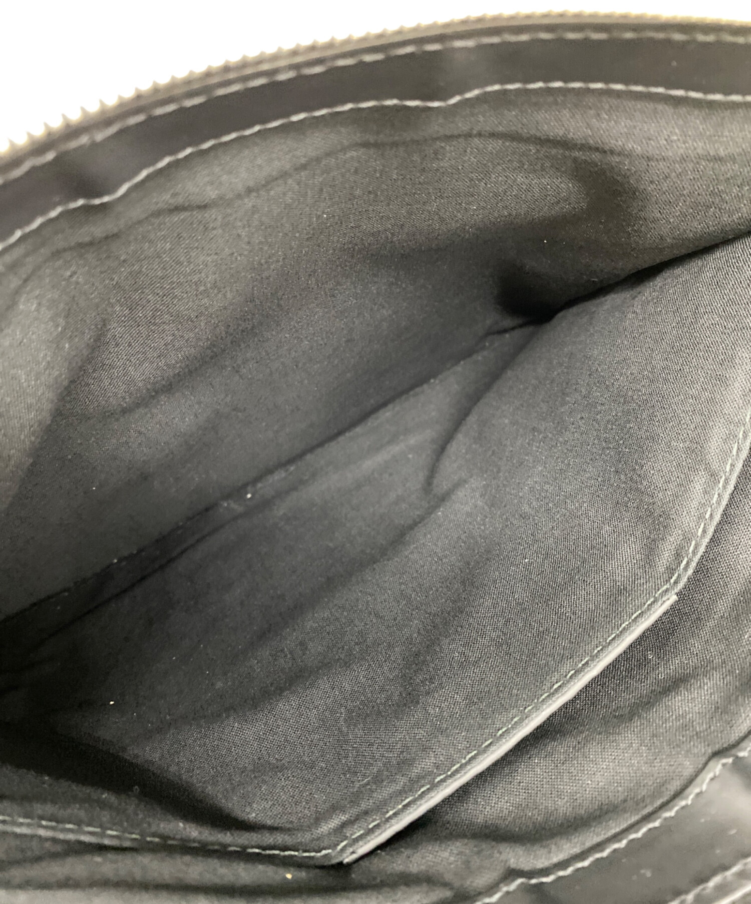 Balenciaga バレンシアガ ブルーグレー レザー クラッチバッグ Balenciaga バレンシアガ ブルーグレー レザー クラッチバッグ