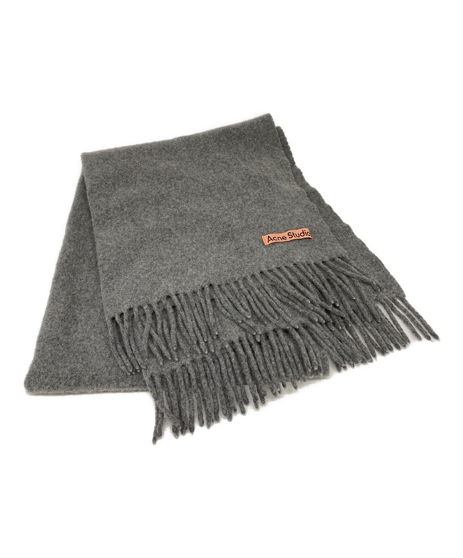 Acne Studios グレー マフラー 200cm x 70cm 中古・古着通販】Acne studios (アクネ ストゥディオス) マフラー