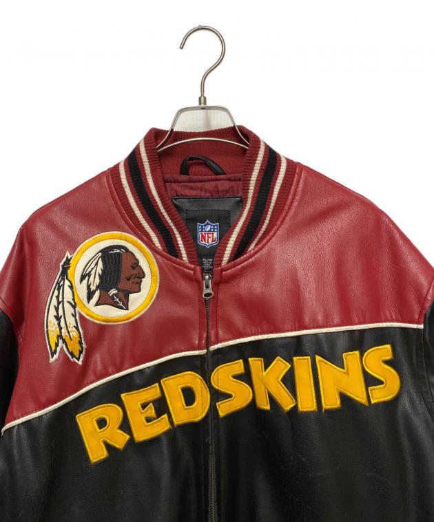 中古・古着通販】NFL (エヌエフエル) レザージャケット ブラック