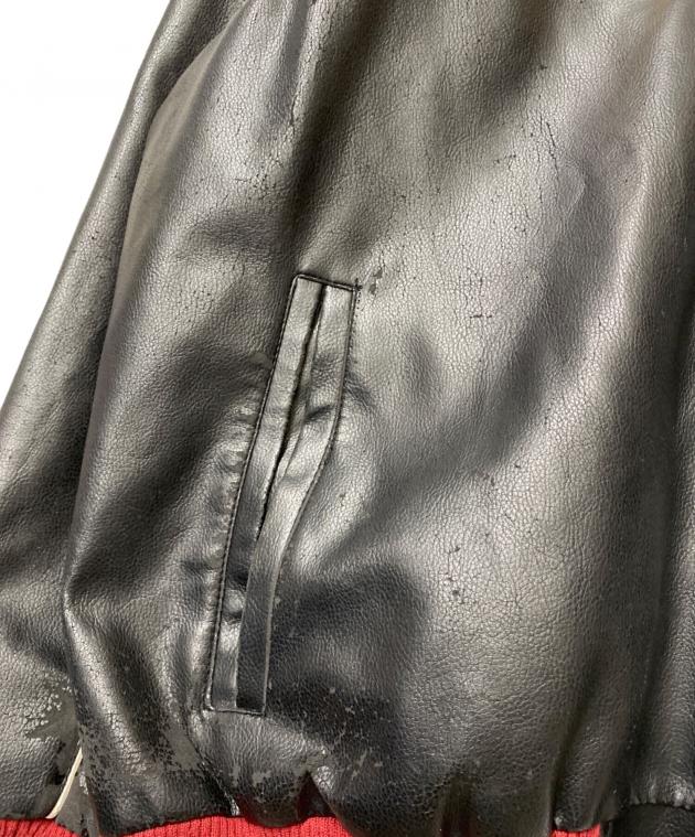 中古・古着通販】NFL (エヌエフエル) レザージャケット ブラック