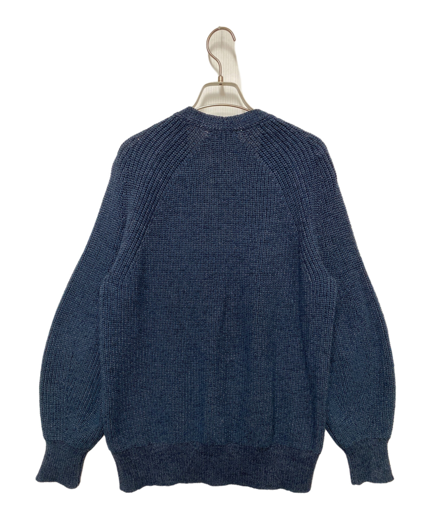 Drawer カーディガン　ネイビー　サイズ2 中古・古着通販】Drawer (ドゥロワー) 厚手カーディガン ネイビー