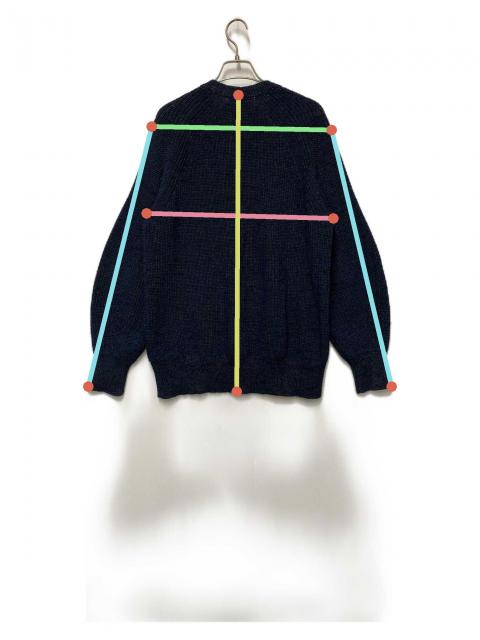 中古・古着通販】Drawer (ドゥロワー) 厚手カーディガン ネイビー