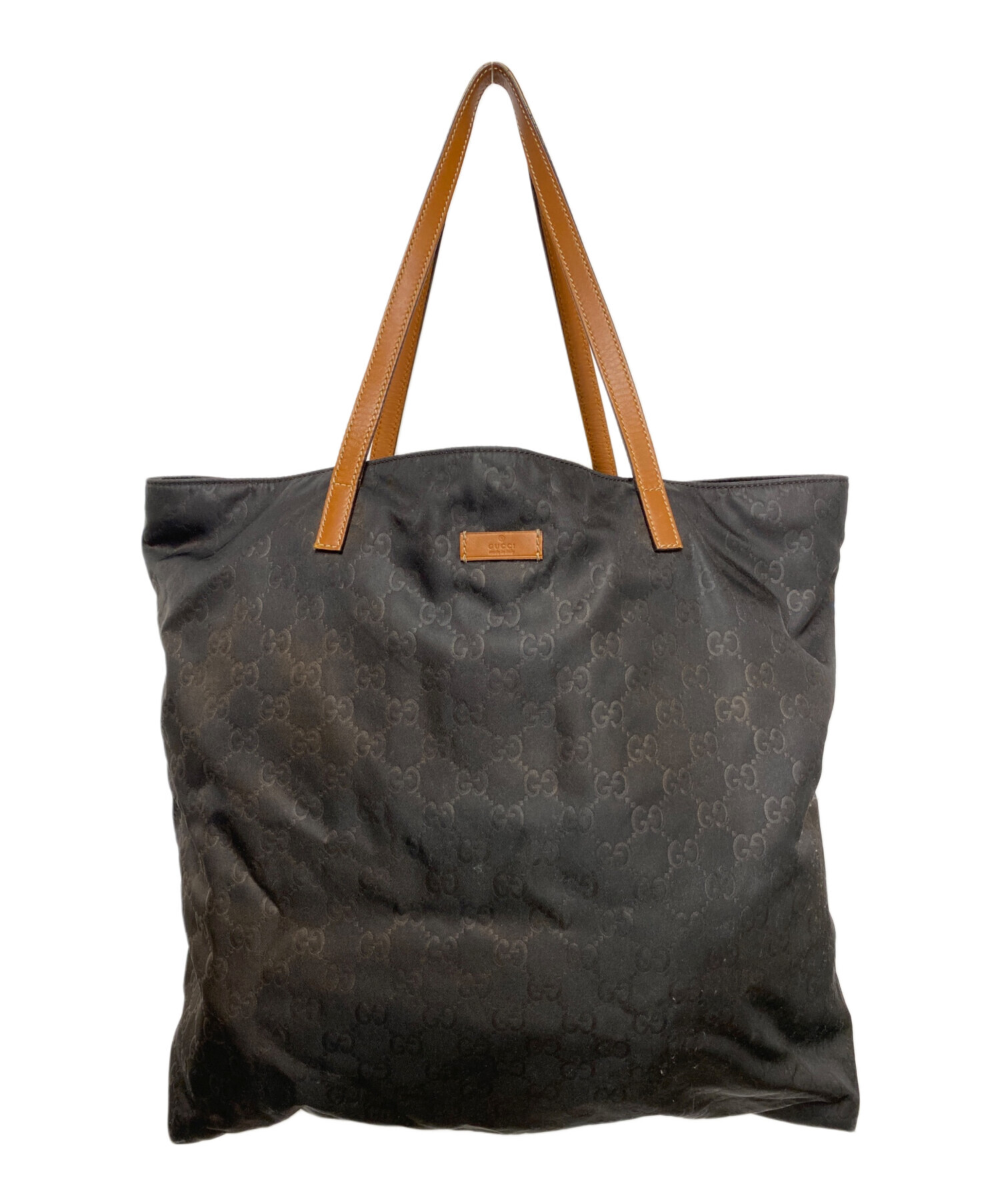 中古・古着通販】GUCCI (グッチ) ナイロントートバッグ ブラック