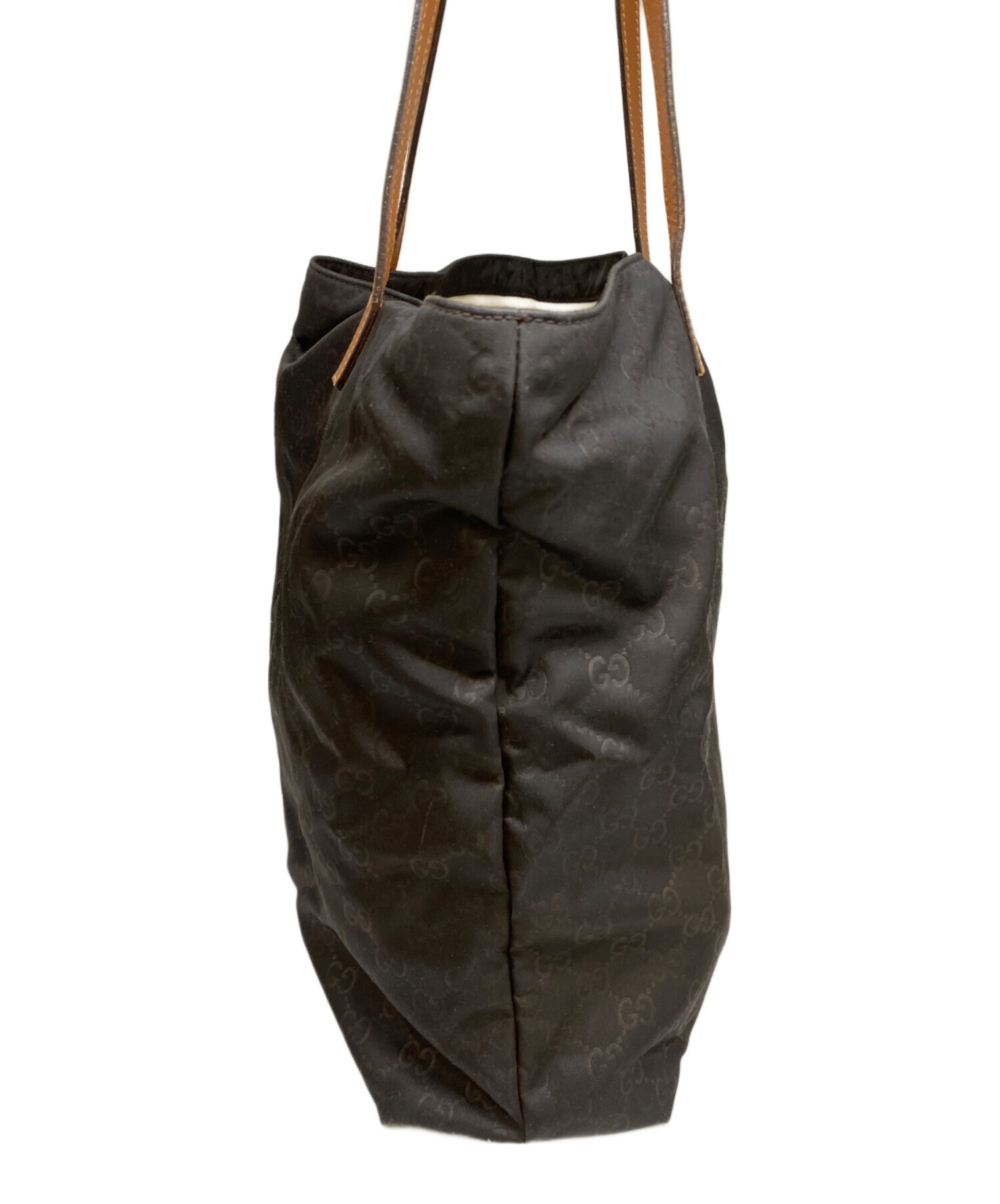 中古・古着通販】GUCCI (グッチ) ナイロントートバッグ ブラック