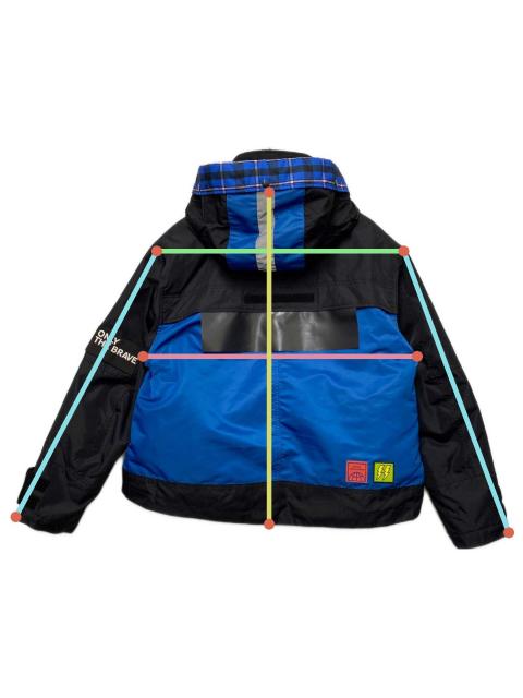 中古・古着通販】DIESEL (ディーゼル) フーテッドチェックブルゾン