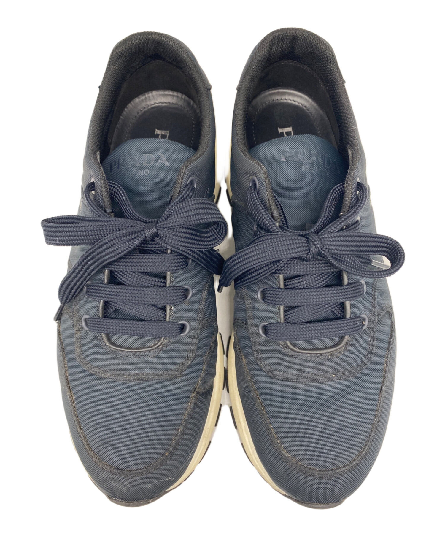 中古・古着通販】PRADA (プラダ) スニーカー ブラック サイズ:7