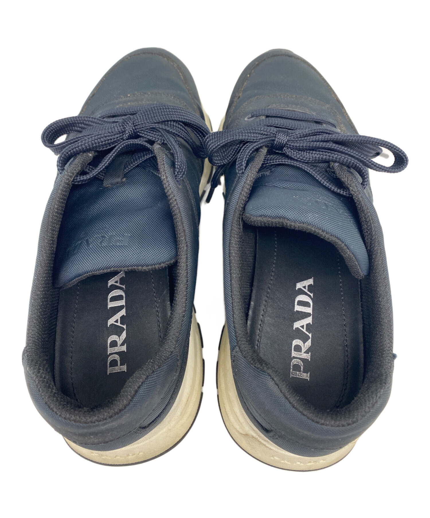 中古・古着通販】PRADA (プラダ) スニーカー ブラック サイズ:7