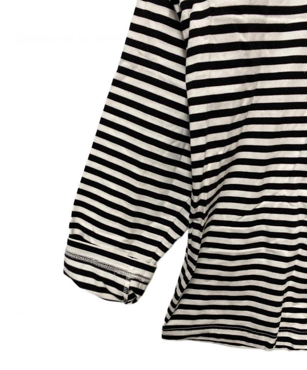 美品 JUNYA WATANABE ボーダー カットソー 変形 コットン 長袖 中古・古着通販】JUNYA WATANABE COMME des GARCONS (ジュンヤワタナベ