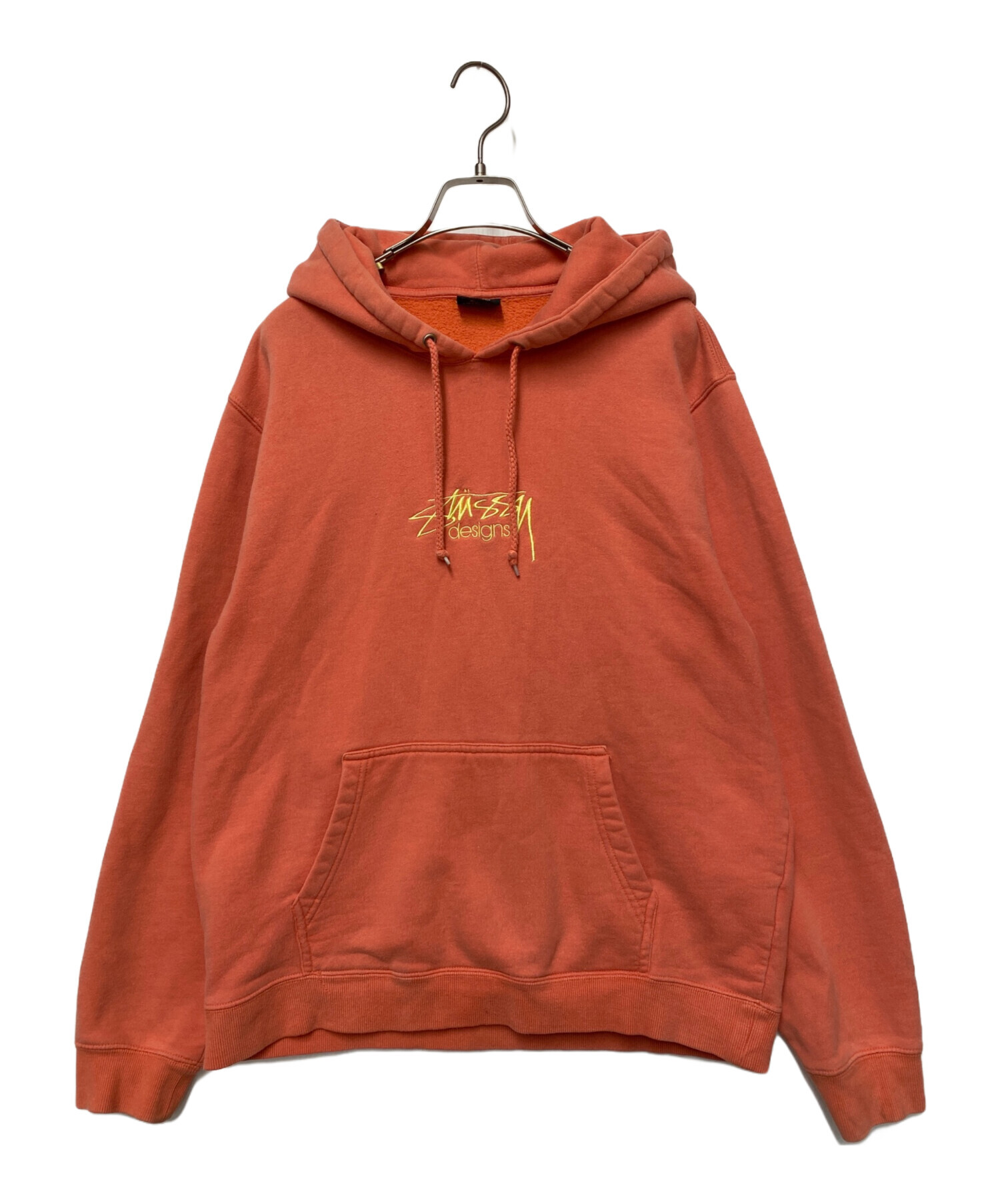 中古・古着通販】stussy (ステューシー) パーカー オレンジ サイズ:L