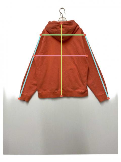 中古・古着通販】stussy (ステューシー) パーカー オレンジ サイズ:L