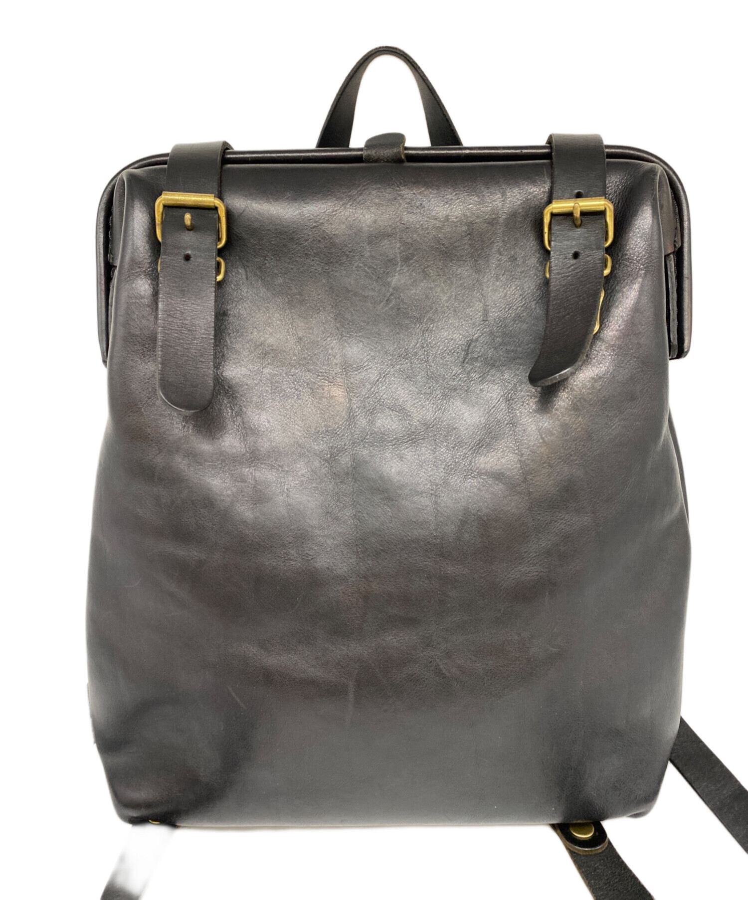 中古・古着通販】Herz (ヘルツ) レザーバッグ ブラック｜ブランド