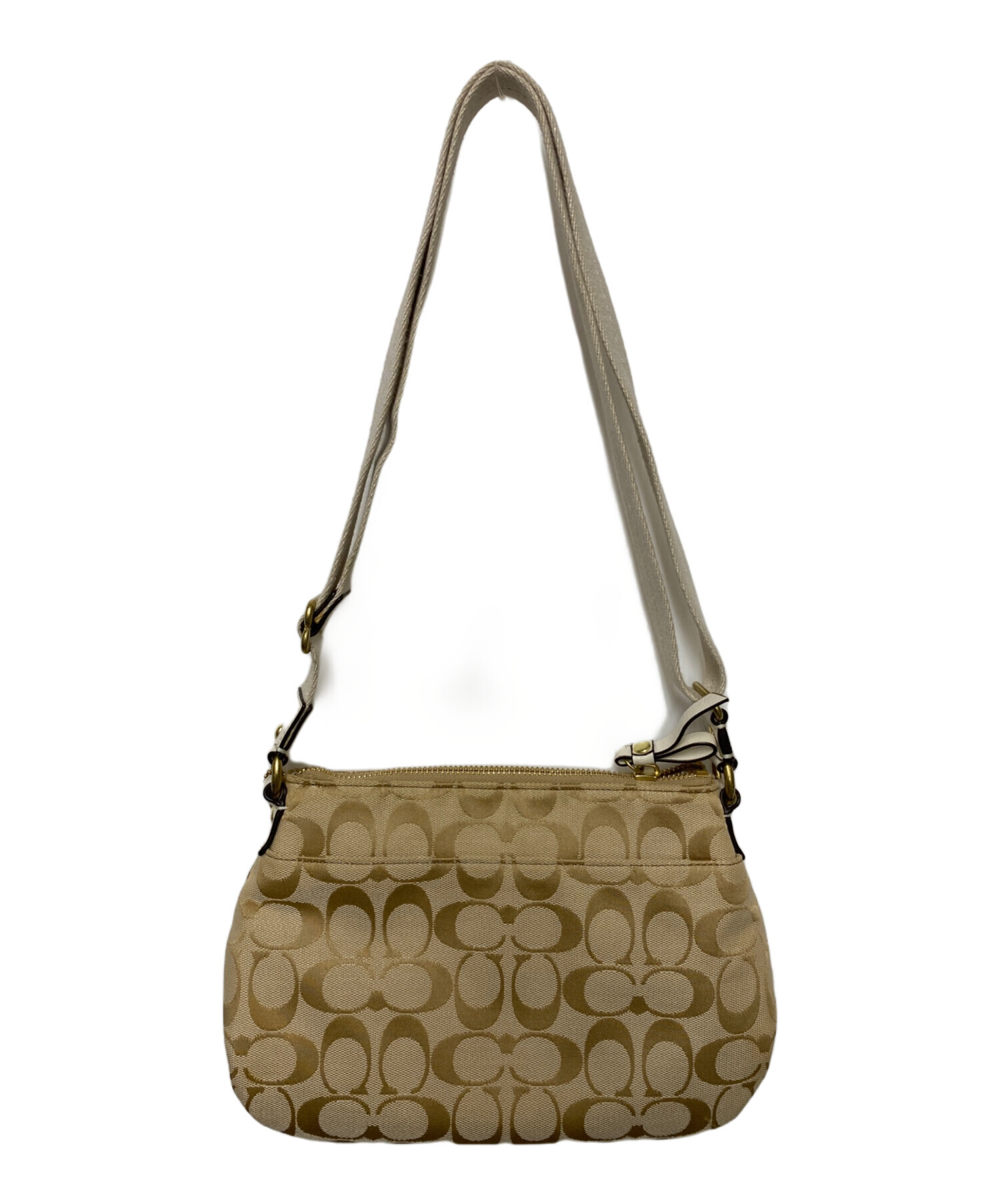 中古・古着通販】COACH (コーチ) ショルダーバッグ ベージュ｜ブランド