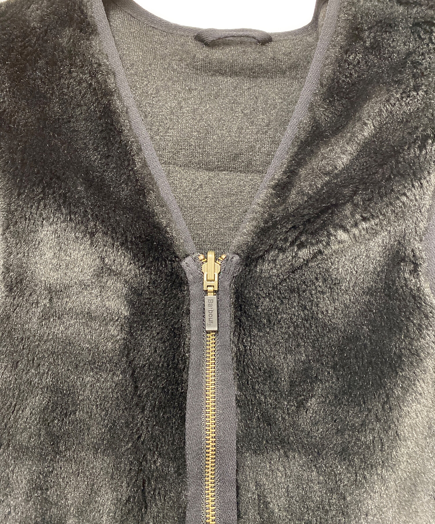 中古・古着通販】Barbour (バブアー) ファーライナーベスト ブラック