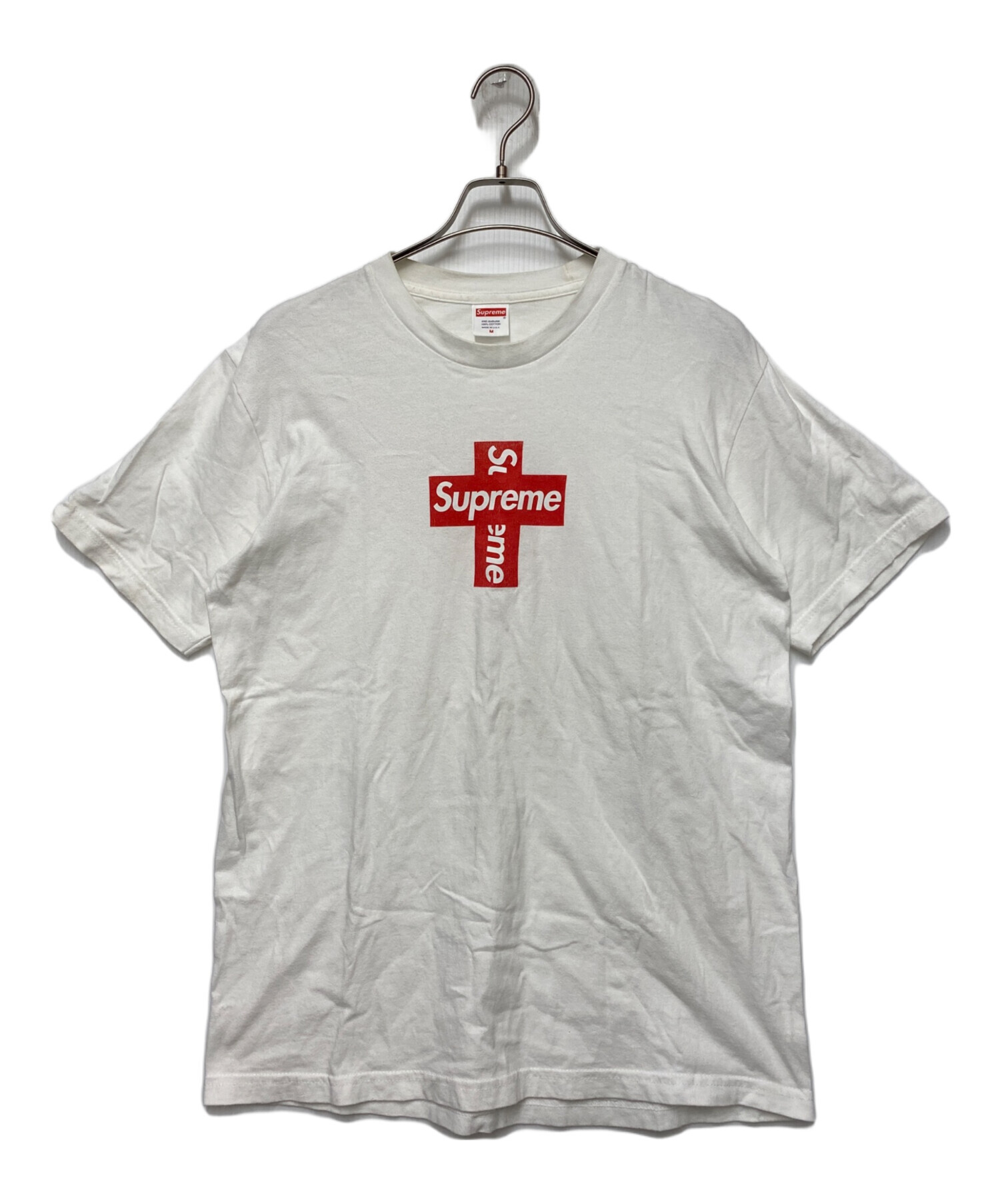 中古・古着通販】Supreme (シュプリーム) Cross Box Logo Tee ホワイト 