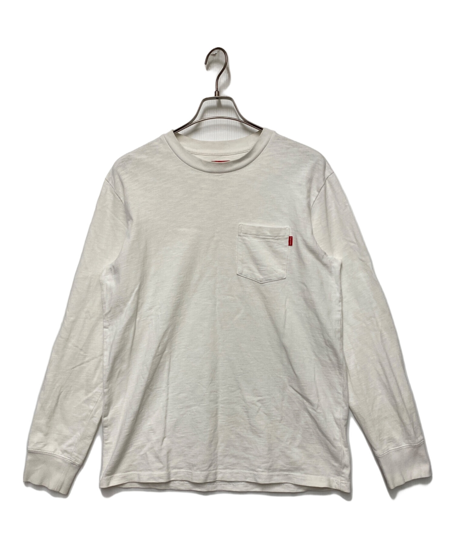 中古・古着通販】Supreme (シュプリーム) L/S Pocket Tee ホワイト