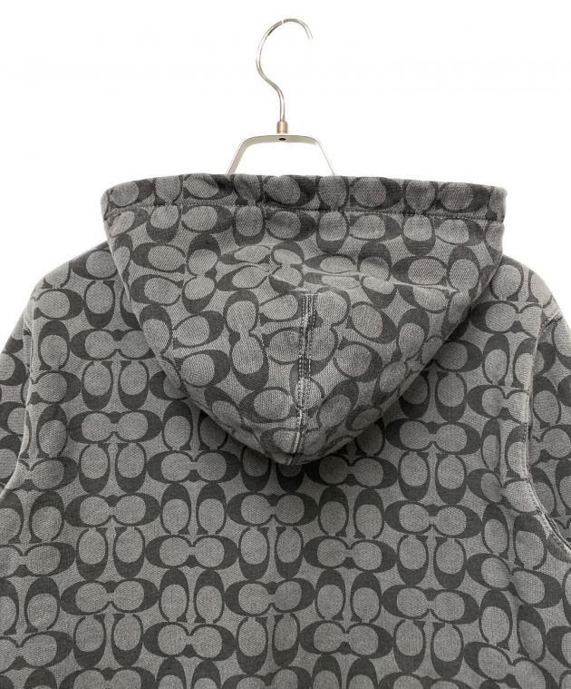 中古・古着通販】COACH (コーチ) ジップパーカー グレー×ブラック