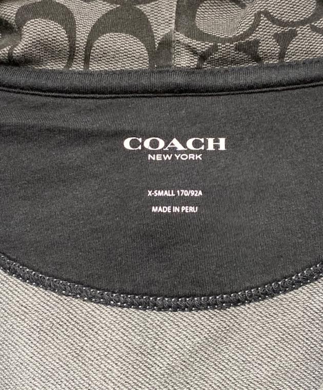 中古・古着通販】COACH (コーチ) ジップパーカー グレー×ブラック