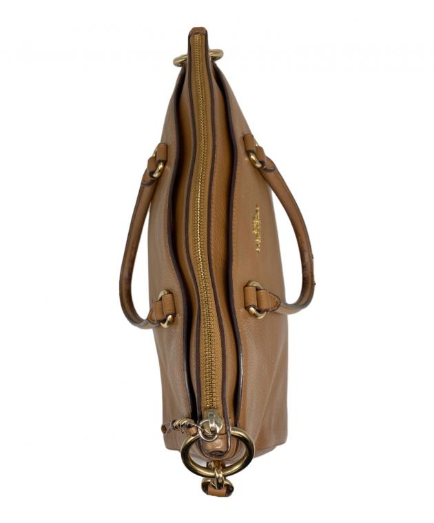 COACH 2WAY レザーバッグ　ブラウン 中古・古着通販】COACH (コーチ) 2WAYショルダーバッグ ブラウン