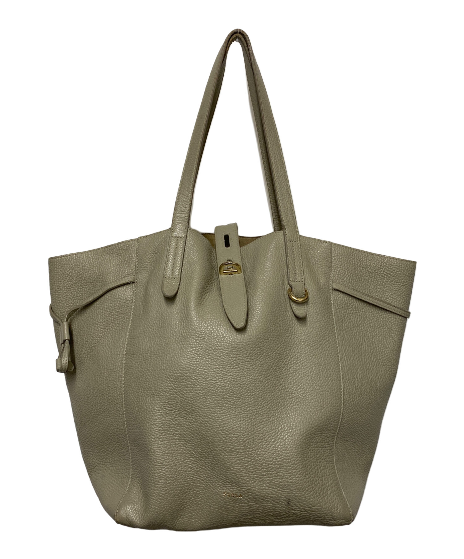 FURLA トートバッグ ベージュ スカーフ付き FURLA トートバッグ ベージュ スカーフ付き 【公式通販】