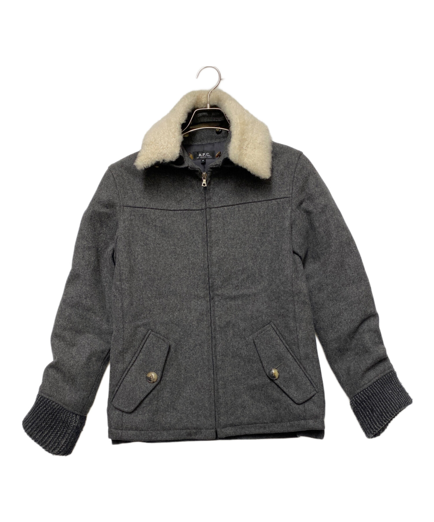 中古・古着通販】A.P.C. (アーペーセー) ウールジャケット グレー