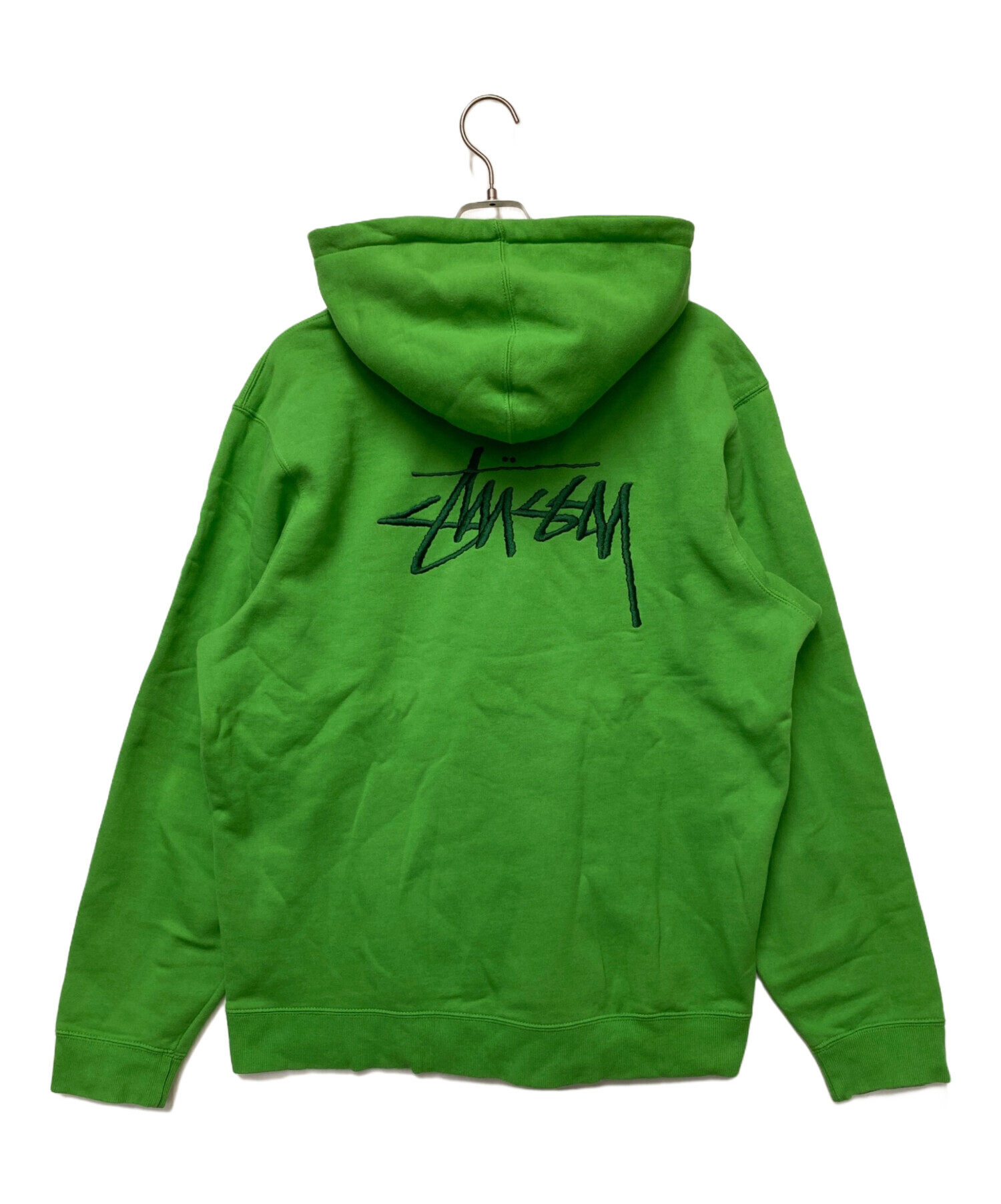 しょうさん専用　ステューシー　グリーンパーカー　M 中古・古着通販】stussy (ステューシー) パーカー グリーン サイズ:XL