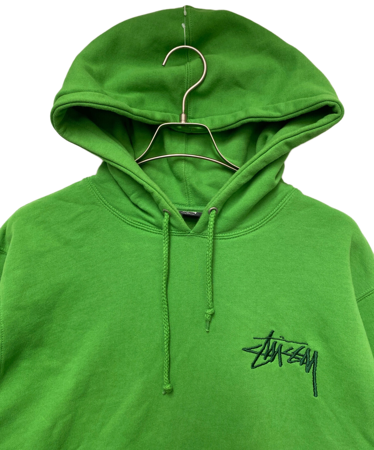 中古・古着通販】stussy (ステューシー) パーカー グリーン サイズ:XL